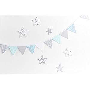 Babyshower_In 6 Schritten zur perfekten Babyparty_Wimpelkette Blau